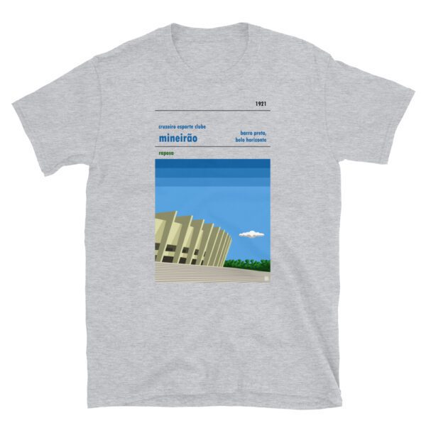 Grey t-shirt of Cruzeiro and Estadio Mineirao