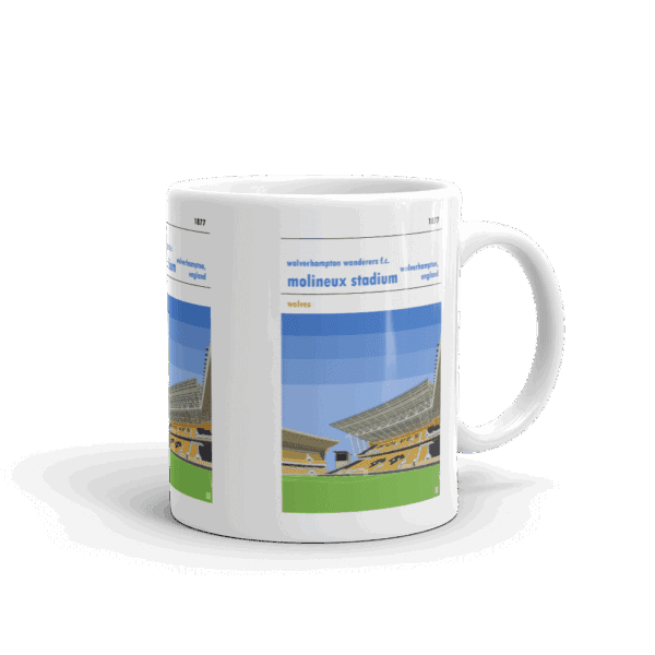 Retro look Molineux, Wolverhampton Wanderers FC Mug - Image 2