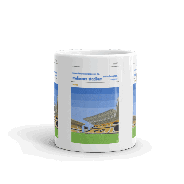 Retro look Molineux, Wolverhampton Wanderers FC Mug - Image 3