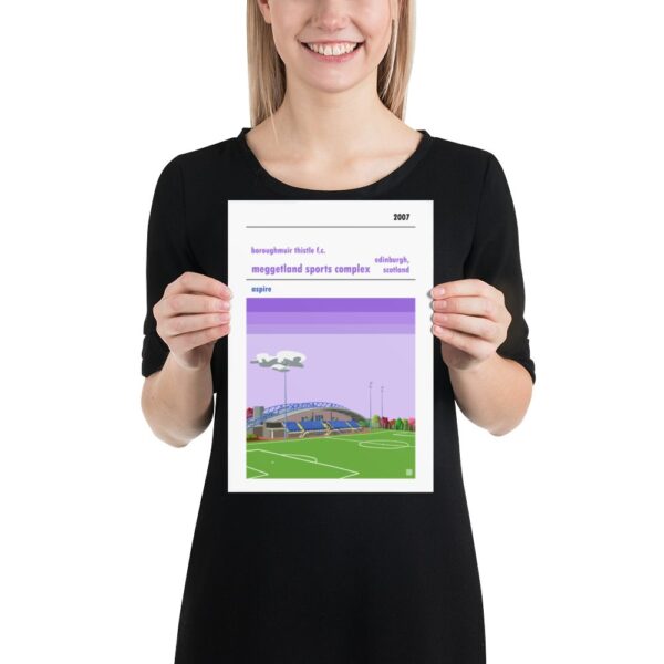 Football poster of Boroughmuir Thistle Fc and Meggetland small