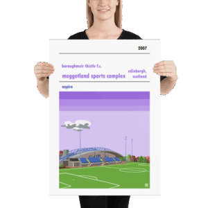 Football poster of Boroughmuir Thistle Fc and Meggetland large