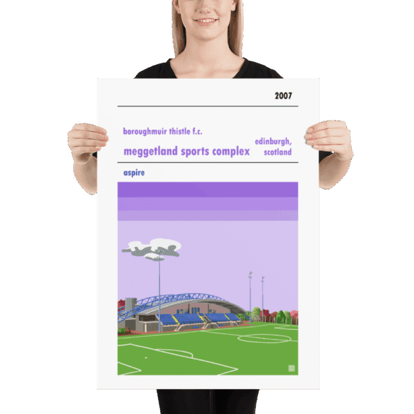 Football poster of Boroughmuir Thistle Fc and Meggetland large