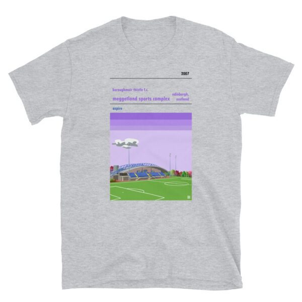 Grey Boroughmuir Thistle Fc and Meggetland t-shirt
