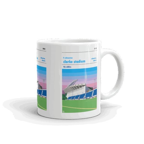 Retro look Clarke Stadium, FC Edmonton Mug - Image 2