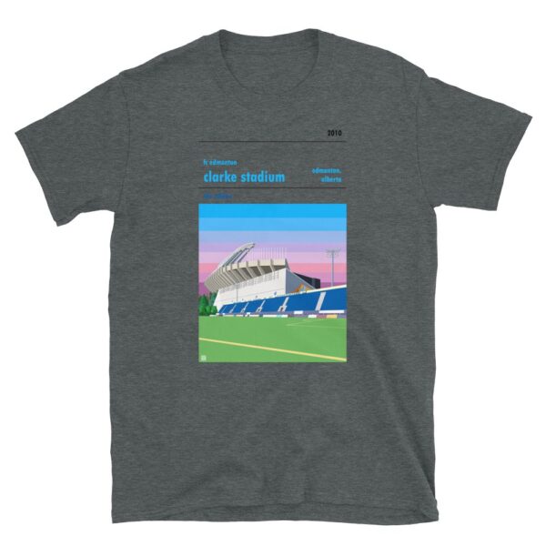 Dark grey FC Edmonton and Clarke Stadium