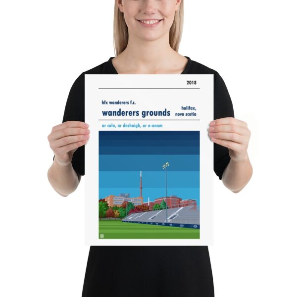 Medium football poster of HFX Wanderers and Wanderers Ground