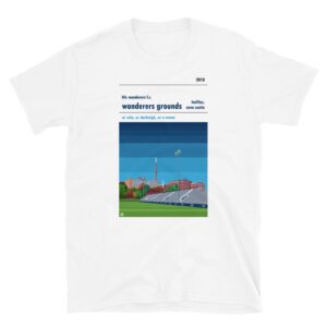 White t-shirt of HFX Wanderers and Wanderers Ground