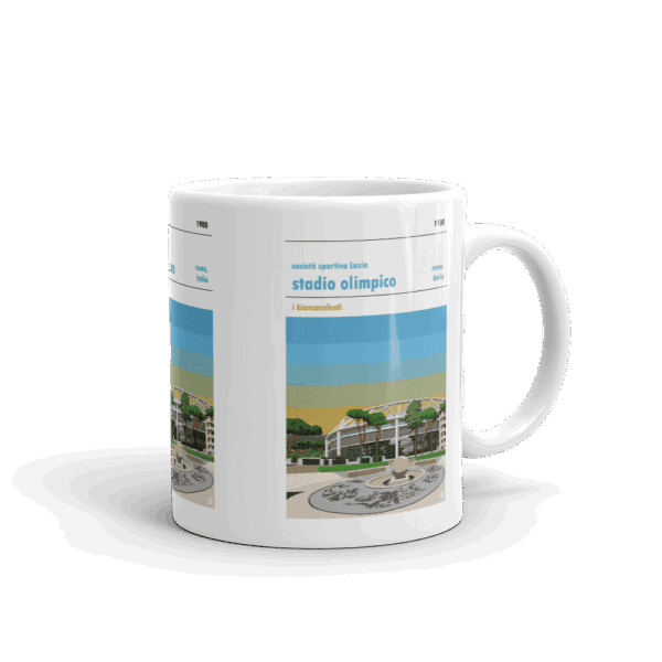 Retro look Stadio Olimpico, S.S. Lazio Mug - Image 2