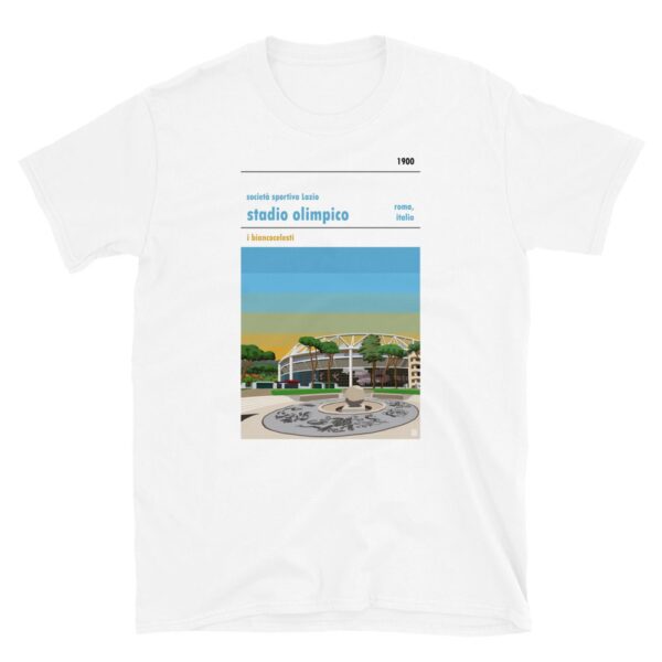 White Lazio and and Stadio Olimpico t-shirt