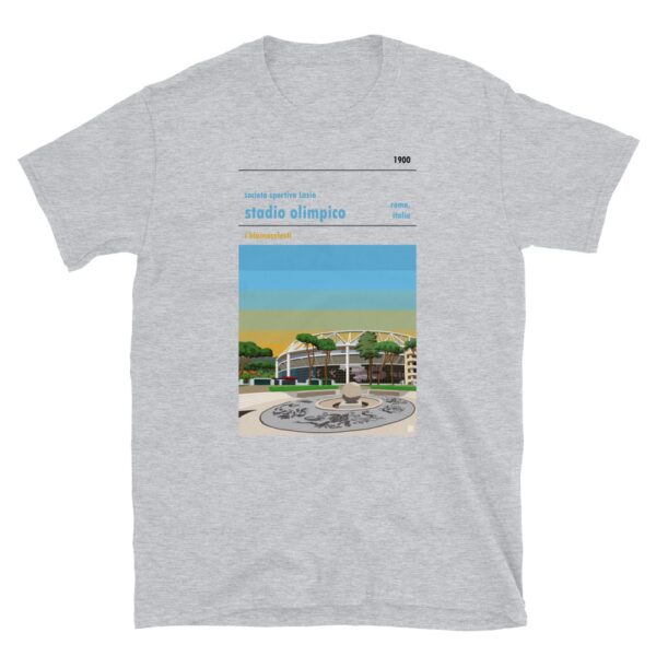 Grey Lazio and and Stadio Olimpico t-shirt