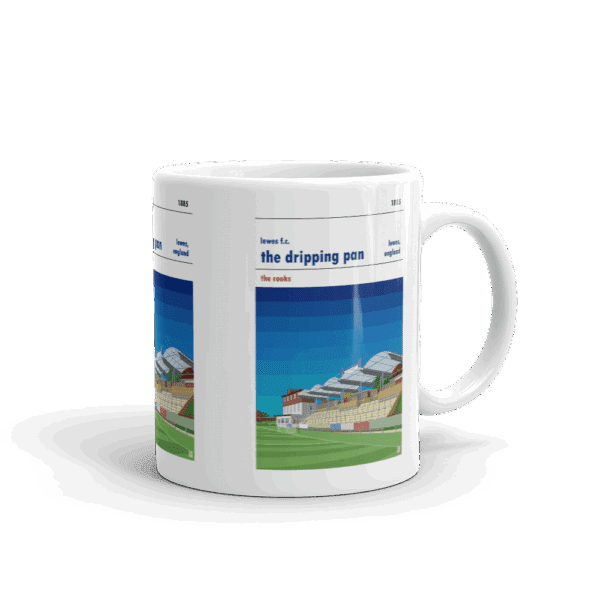 Retro look Dripping Pan, Lewes FC Mug - Image 2