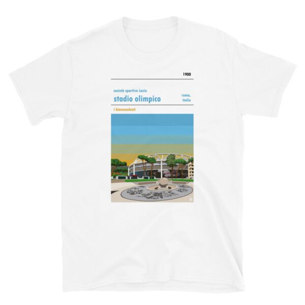 White Lazio and and Stadio Olimpico t-shirt