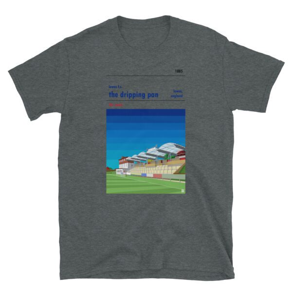 Dark grey t-shirt of the Dripping Pan and Lewes FC