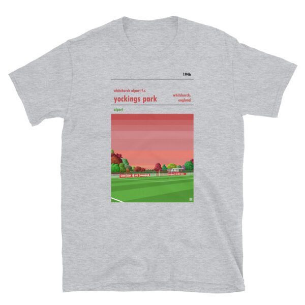 Grey t-shirt of Whitchurch Alport FC and Yockings Park