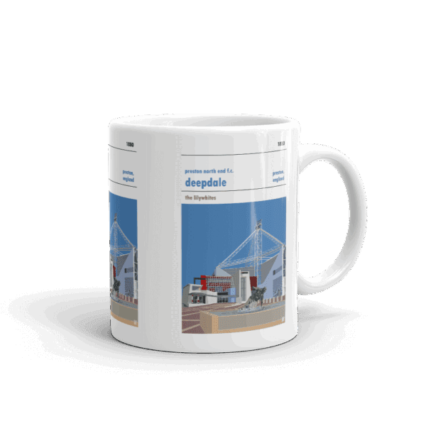 Retro look Deepdale, Preston North End FC Mug - Image 2