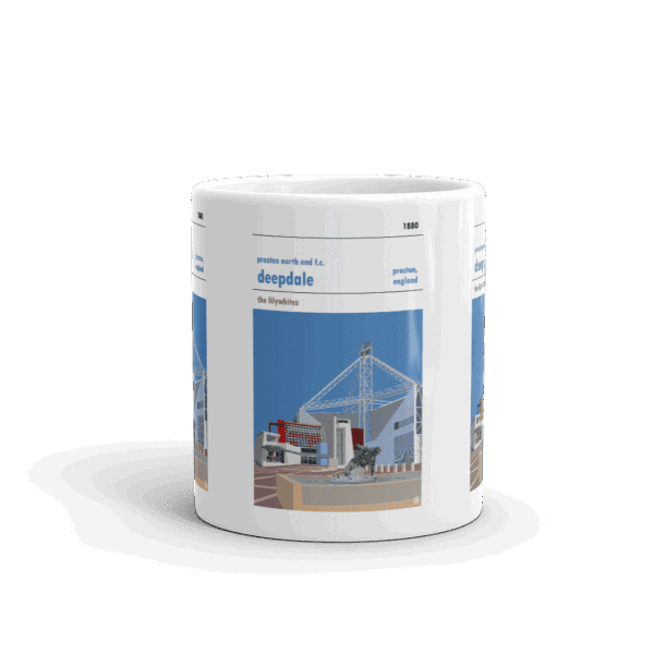 Retro look Deepdale, Preston North End FC Mug - Image 3