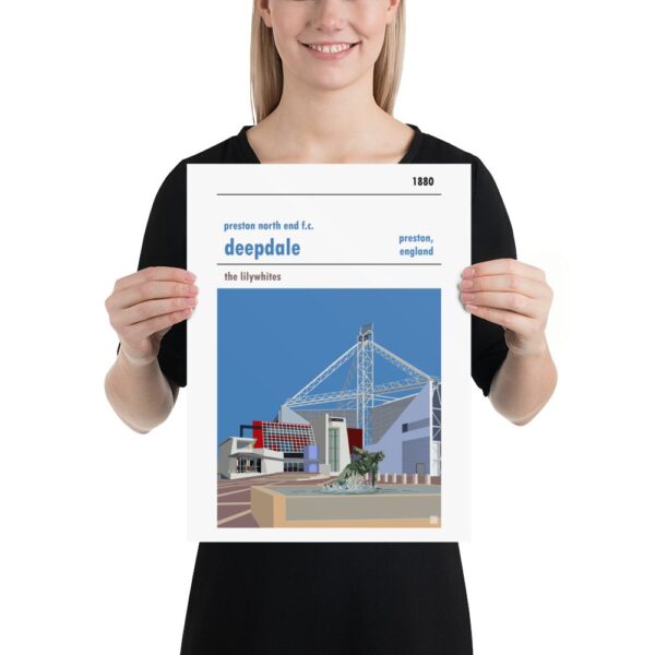 Medium sized football poster of Preston North End FC and Deepdale