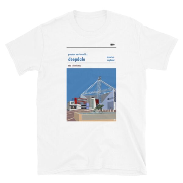 White Preston North End FC and Deepdale t-shirt