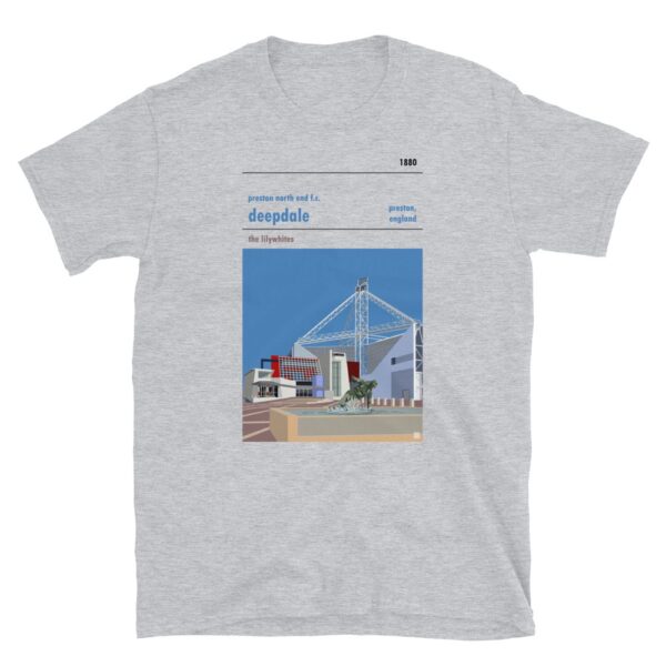Grey Preston North End FC and Deepdale t-shirt