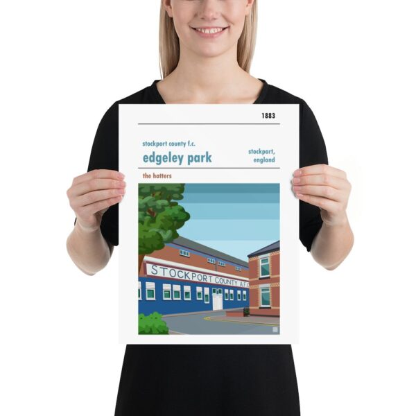Medium football poster of Stockport County FC and Edgeley Park