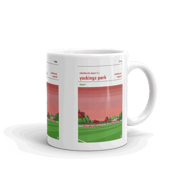 Retro look Yockings Park, Whitchurch Alport FC Mug - Image 2