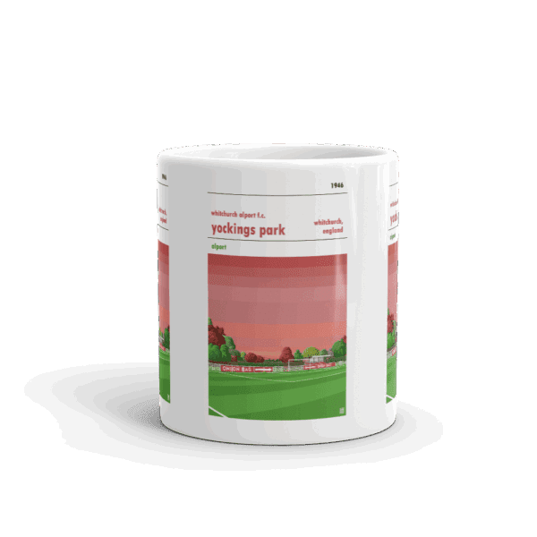 Retro look Yockings Park, Whitchurch Alport FC Mug - Image 3