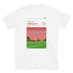White t-shirt of Whitchurch Alport FC and Yockings Park