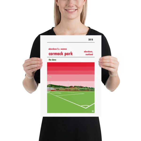 Medium football poster of Aberdeen LFC and Cormack Park