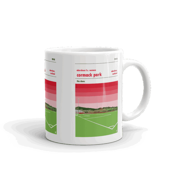 Retro look Cormack Park, Aberdeen FC Women Mug - Image 2
