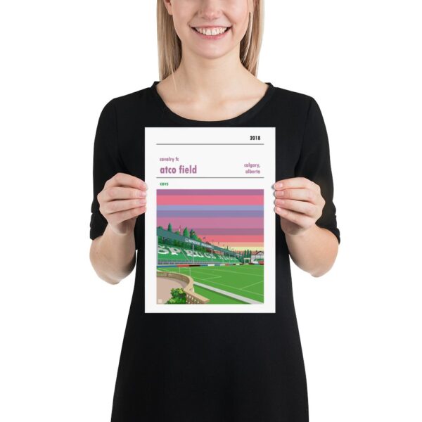 Retro look ATCO Field, Cavalry FC Sunrise Print - Image 2