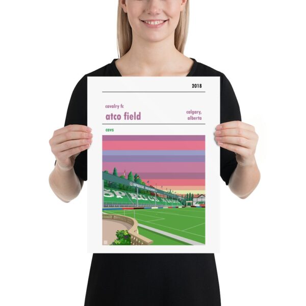 Retro look ATCO Field, Cavalry FC Sunrise Print - Image 3