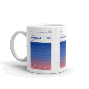 Everton and Goodison Park sunset Mug