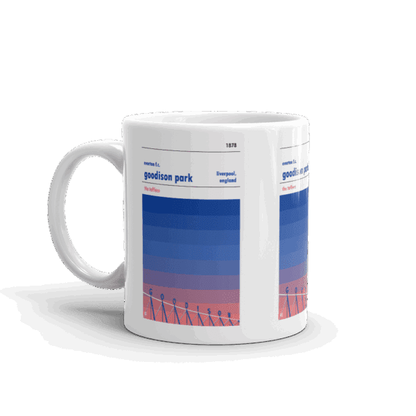 Everton and Goodison Park sunset Mug