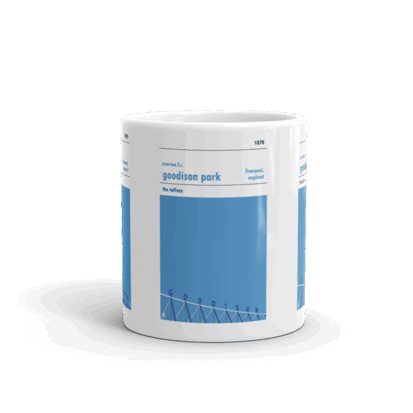 Retro look Goodison Park, Everton FC Blue sky Mug - Image 3