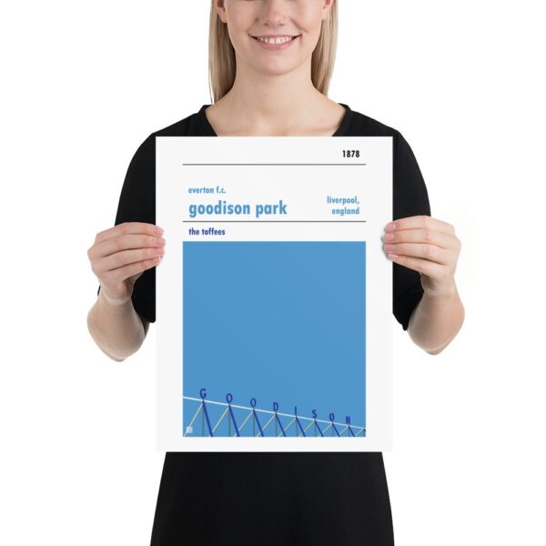 Medium sized football poster of Everton and Goodison Park