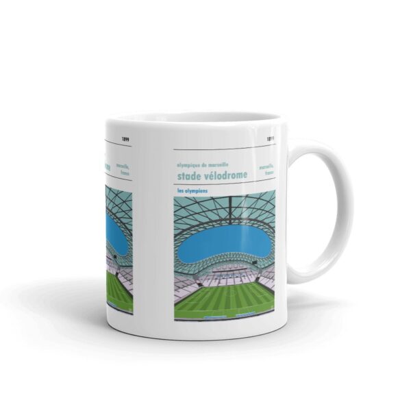 Retro look Stade Velodrome, Olympique de Marseille Mug - Image 2