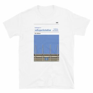 White Hamburg SV and Volksparkstadion t-shirt