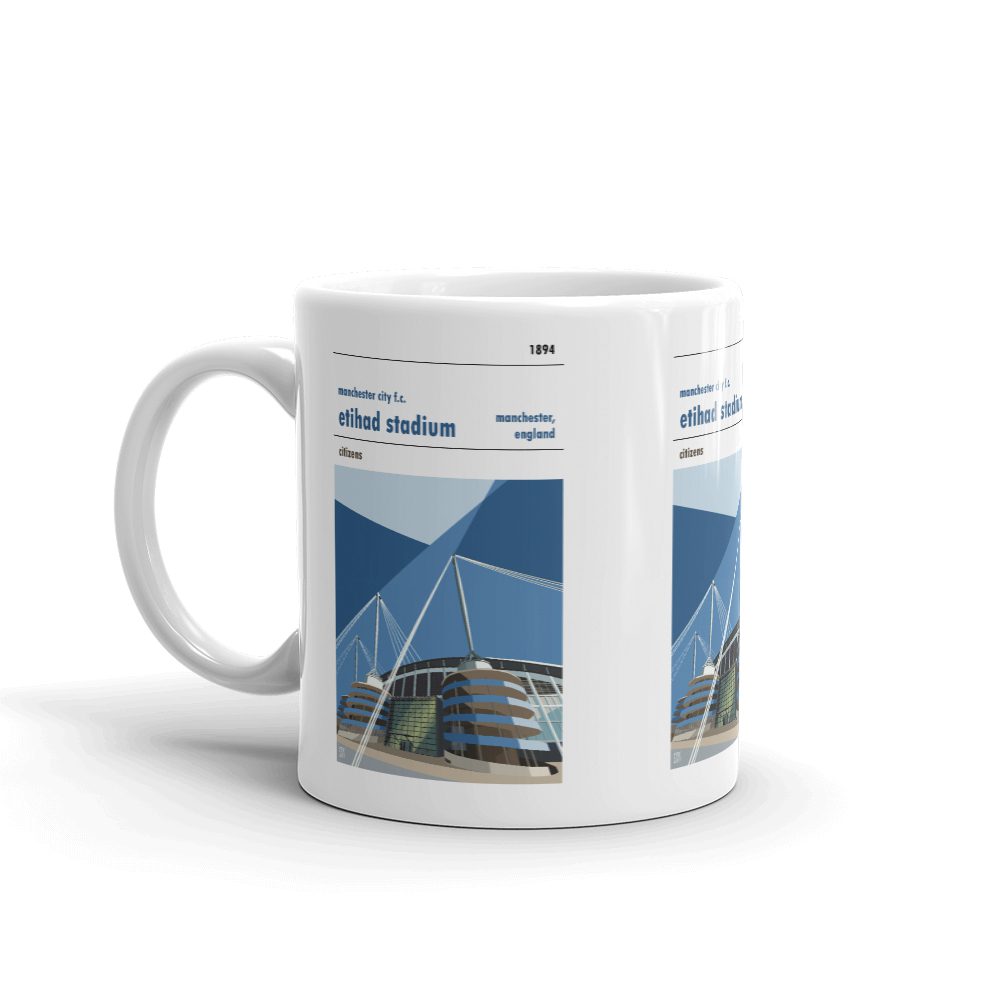 thumbnail image 2 of Manchester City FC Official Licensed Mug – Impact Football Club Tea/Coffee Cup 2 of 6