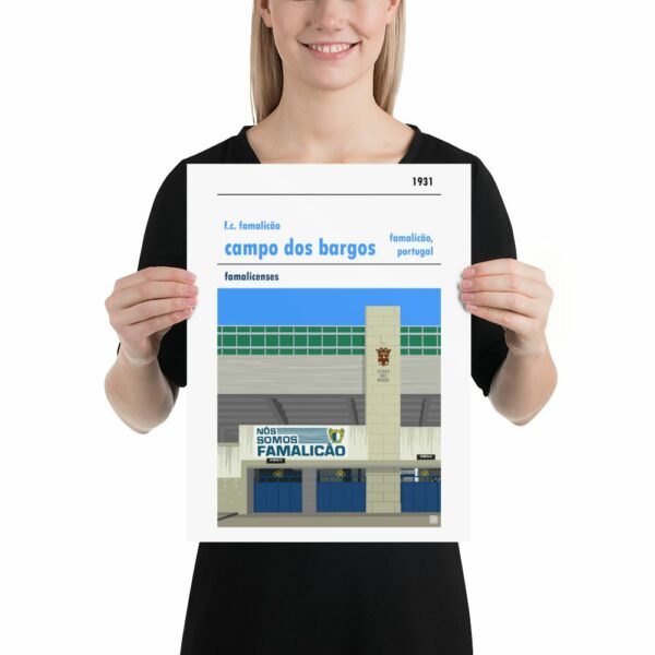 Medium football poster of F.C. Famalicão and Campo dos Bargos