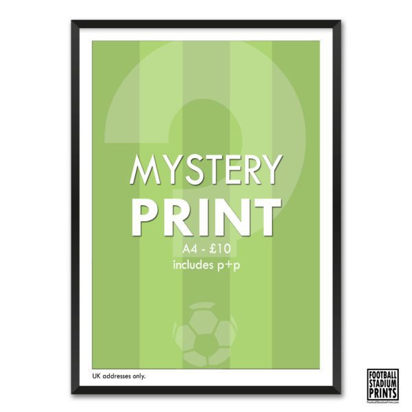 A4 Mystery Print from Football Stadium Prints