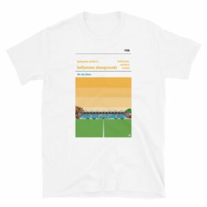 White Ballymena United FC and Ballymena Showgrounds T-Shirt