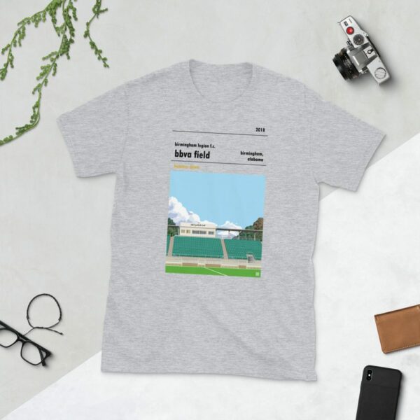 Grey Birmingham Legion and BBVA Field t-shirt