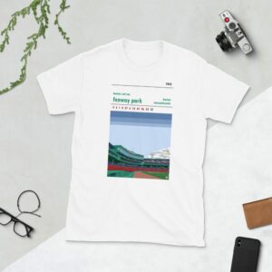 White Fenway Park and Boston Red Sox t-shirt