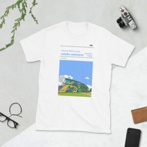White Estadio Centenario and Uruguay national football team t-shirt