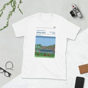 White Wycombe Wanderers and Adams Park t-shirt