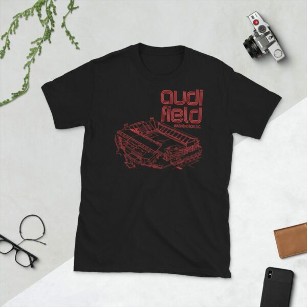 Black DC United and Audi Field tee