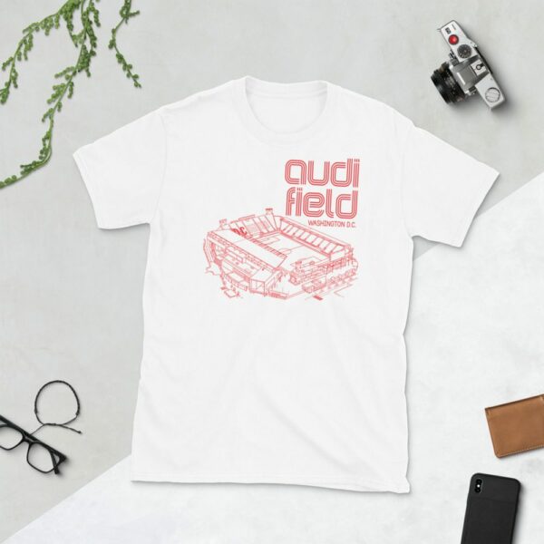 White DC United and Audi Field tee