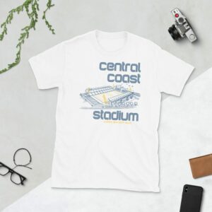 White Central Coast Mariners and Central Coast Stadium T-Shirt