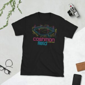 Black Cashman Field and Las Vegas Lights FC T-Shirt