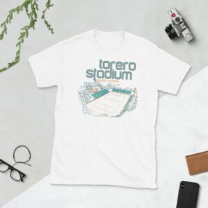White San Diego Loyal and Torero Stadium t-shirt